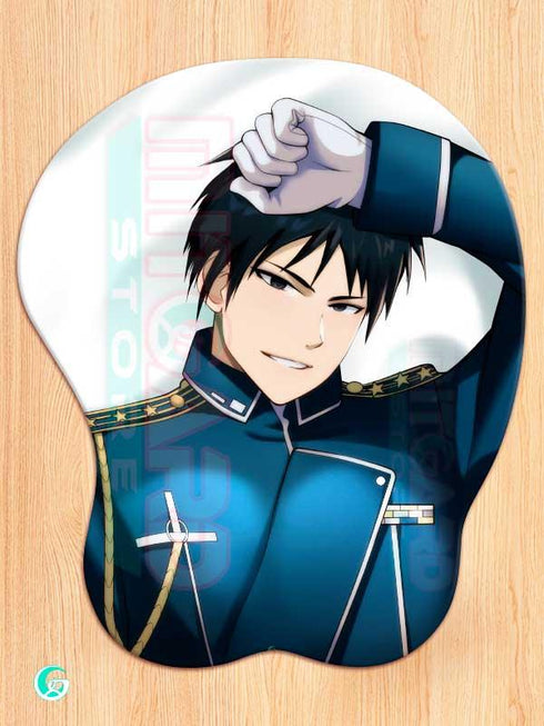 Roy Mustang 3D Mouse pad with Gel Wrist rest
